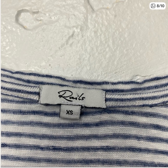 Rails Sami Long Sleeve Top Toronto Stripe XS - Picture 6 of 7